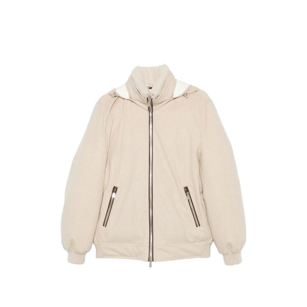 Brunello Cucinelli Neutrals Jackets - Hooded Jackets Men